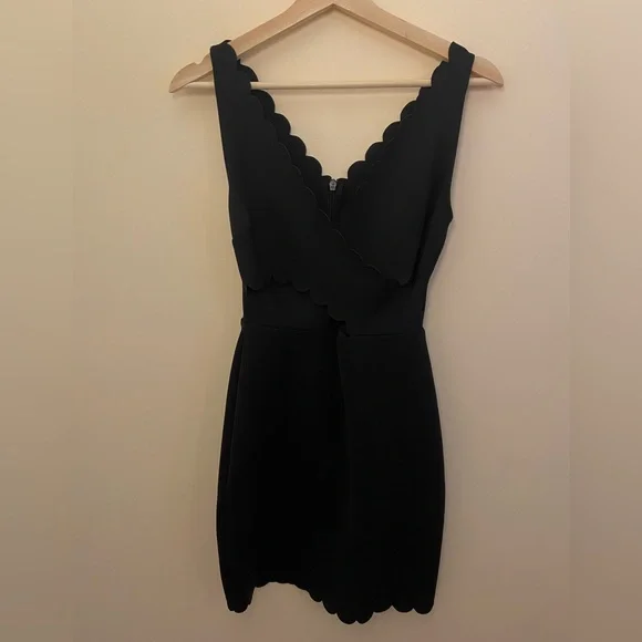 Topshop | Dresses | Topshop Black Scallop Edge Cutout Mini Dress | Poshmark Topshop | Dresses | Topshop Black Scallop Edge Cutout Mini Dress | Poshmark